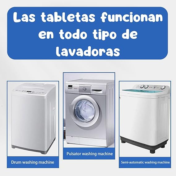 Pastillas de Limpieza para Lavadora