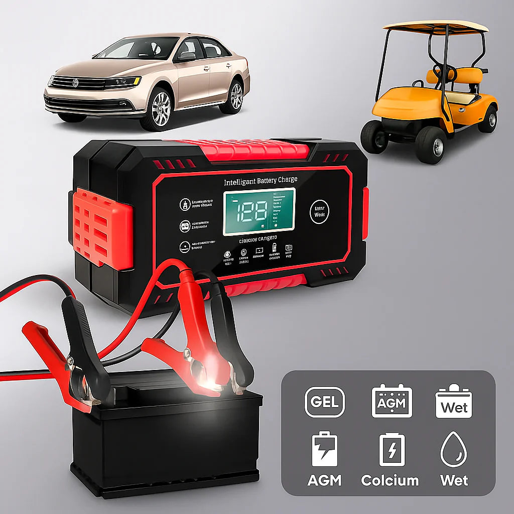 Cargador Inteligente 12V - Revive baterías descargadas - Vuelve a usar tu auto hoy sin gastar en batería nueva