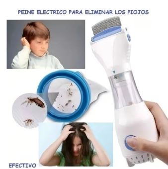 Peine Eléctrico Aspirador Antipiojos y Pulgas