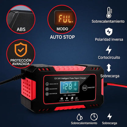Cargador Inteligente 12V - Revive baterías descargadas - Vuelve a usar tu auto hoy sin gastar en batería nueva