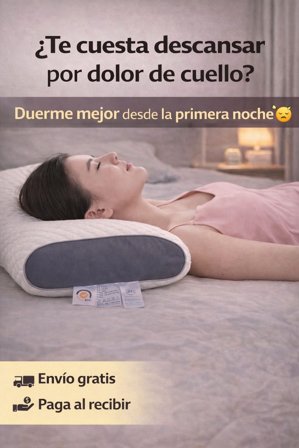 Almohada Ortopédica Ergonómica - Soporte ideal para dormir - Logra un sueño profundo y reparador