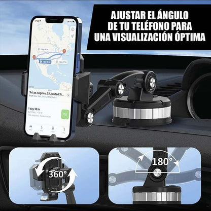 🚗 Soporte Celular 360° con Ventosa Ultra Firme