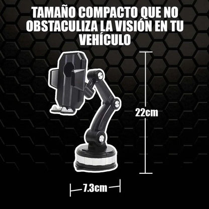 🚗 Soporte Celular 360° con Ventosa Ultra Firme